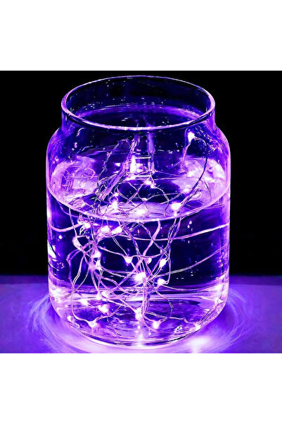 Choice سلسلة أضواء نحاسية بطول 10 أمتار و100 مصباح LED أرجواني، 30/50/100 مصب...