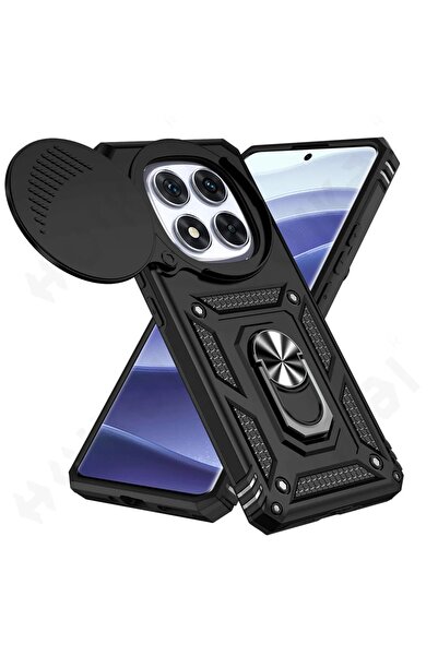 Choice جراب Redmi Note 14 Pro+ أسود لهاتف Redmi Note 14 Pro Plus 5G مع مسند و...