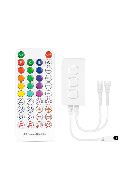 Choice وحدة تحكم LED بمخرجين SP611E مع تطبيق موسيقى بلوتوث لشريط إضاءة LED قا...