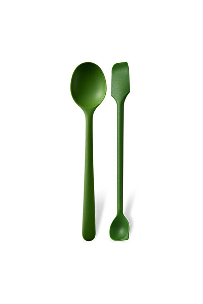 Choice 2Pcs Green 2/8Pcs Silicone Spoon Small Spoon Jam Spoon Heat Resistant Easy To Clean Non-stick Rice S