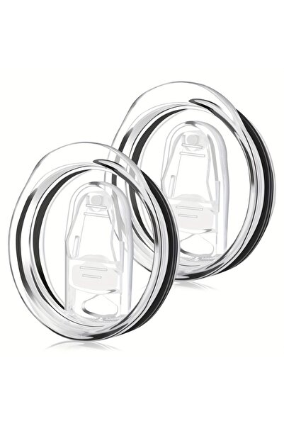 Choice قطعتان من أغطية أكواب السفر البديلة الشفافة سعة 20 أونصة، 1/2 قطعة، من...