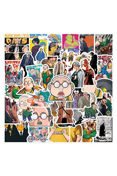 Choice 55 قطعة من ملصقات أنمي ساكاموتو دايز، ملصقات يدوية، سكرابوكينغ، هاتف، أمتعة، لوح تزلج، مقاوم للماء