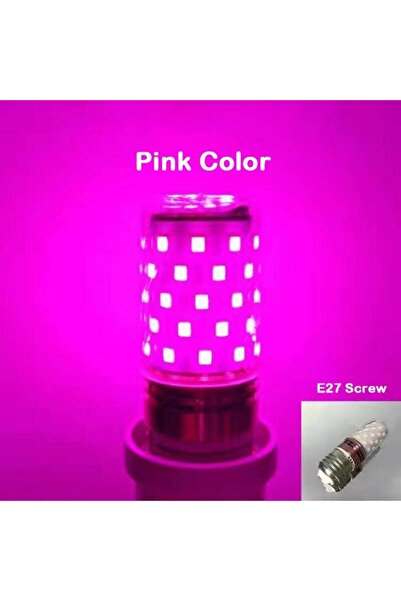 Choice لمبة ذرة ملونة E27-12 وات وردية E27 LED لمبة ذرة ملونة 12 وات وردي أحم...