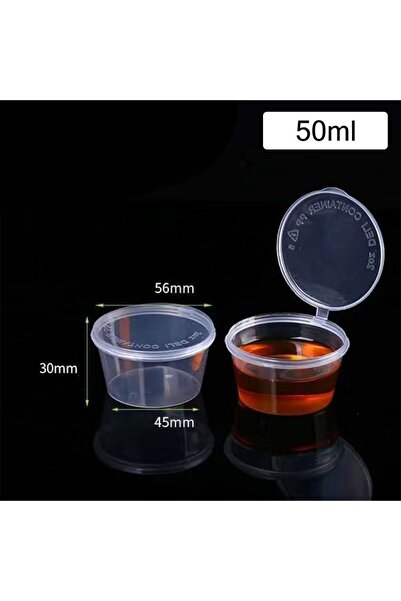 Choice 50ml style 2 Creativity 50pcs Sealed and Leak-proof Disposable Sauce C...