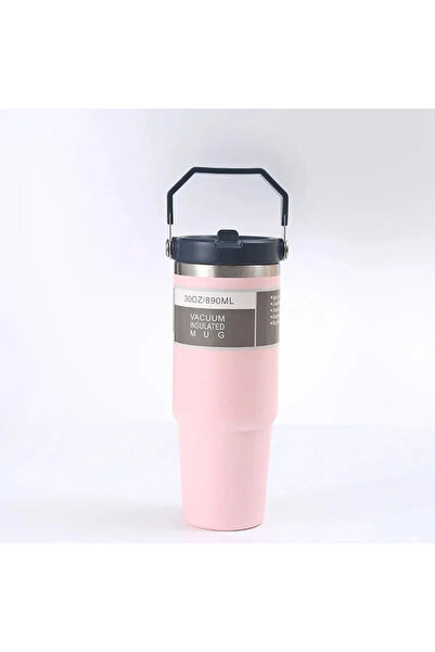 Choice 30oz Pink NEW Stanliess 30oz Tumbler With Handle Straw Lid Stainless Steel Vacuum Insulated Car Mug