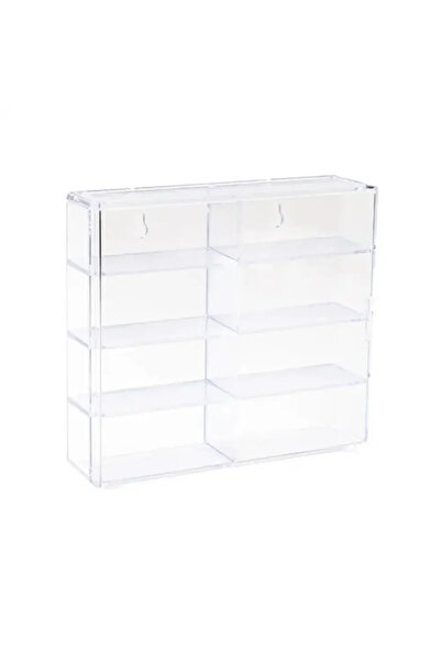 Choice Transparent 1pc Acrylic Car Display Box 1:64 For Hot Wheels Car Model Toy 8 Grid Cabinet Rack Dustpr