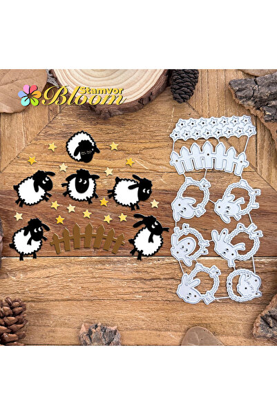 Choice Original Lovely Little Jumping Sheeps Metal Cutting Dies Scrapbooking ...