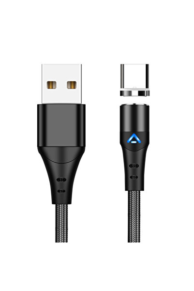 Choice كابل USB مغناطيسي للشحن السريع للغاية من النوع C بطول 1 متر باللون الأ...