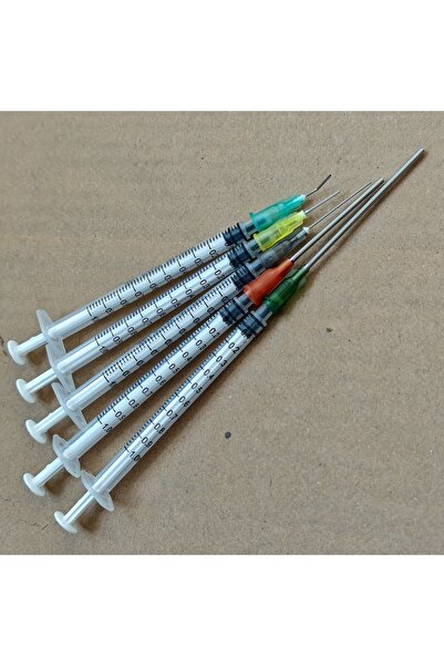 Choice مجموعة S 14 قطعة من المحقنة مع إبر حادة، أحجام مختلفة: 1 مل، 3 مل، 5 مل، 10 مل، 20 مل، 60 مل، بلاستيك، f