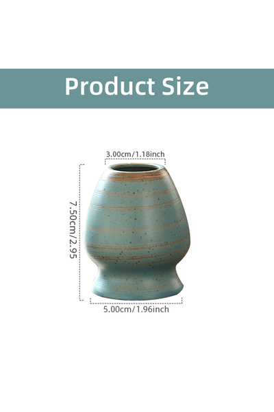 Choice1 حامل شاي ماتشا أخضر ياباني أزرق من السيراميك، ملحقات طقم الشاي، حامل ...