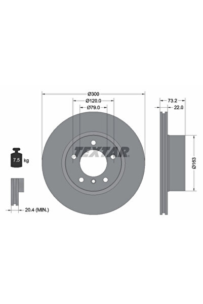 Krieger Спирачен диск BMW 1/3/4