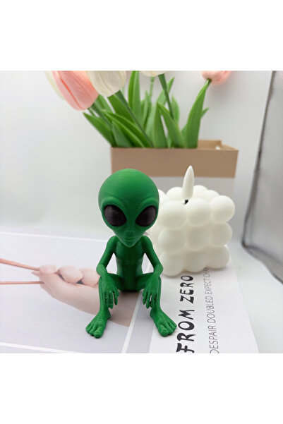Choice green 3D Printed Fantasy Alien Statues, Interesting Space Decorations,...