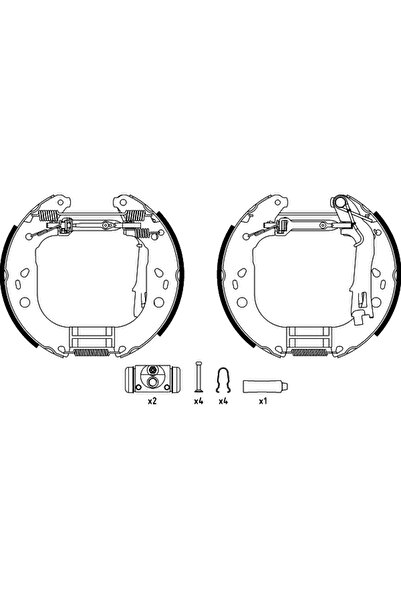 TEXTAR Set Saboti Frana Citroen Nemo Autoutilitara/Limuzina