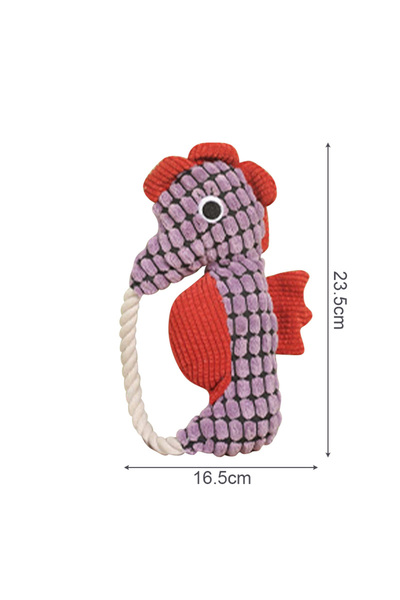 Choice لعبة كلب أليف أرجوانية من القطيفة، ألعاب صرير تفاعلية للكلاب، مقاومة ل...