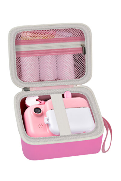 Choice حقيبة تخزين كاميرا الطباعة الفورية للأطفال باللون الوردي - متوافقة مع ...