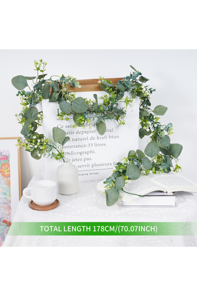 Choice Starbud Eucalyptus Artificial Silver Dollar Eucalyptus Decor Greenery Garland Leaves Eucalyptus Vine