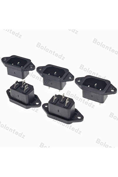Choice 5pcs Bolantedz 3/5/10pcs/lot IEC 320 C14 3Pins Male Plug Panel Power Inlet Sockets Connectors AC 250