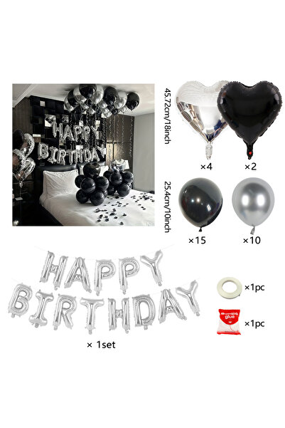 Choice مجموعة بالونات أخرى [مجموعة بالونات عيد الميلاد] بالونات أبجدية فضية م...