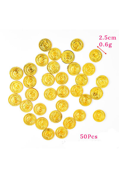 Choice 50pcs 50/100Pcs Pirate Gold Coins Kid Birthday Party Decoration Gift H...