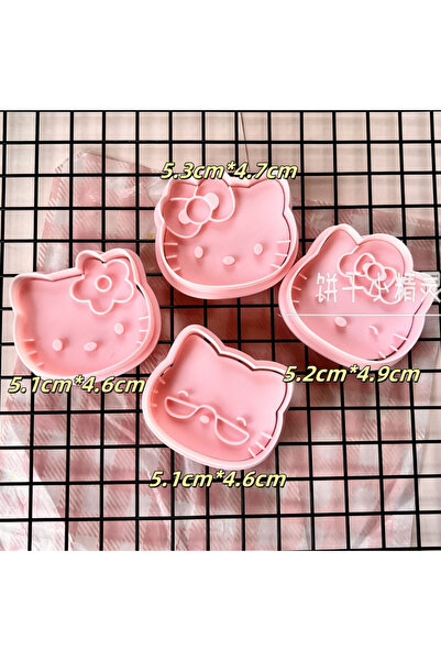 Miniso SET Kawaii Flowers Sunglasses Hello Kitty Baking Mold Set Cartoon Cute Japanese Vintage Hello Kitty