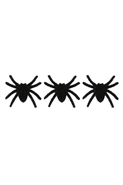 Choice 2.76X2.36inch Black 3PCS 3PCS Realistic Halloween Plush Spider Ornamen...