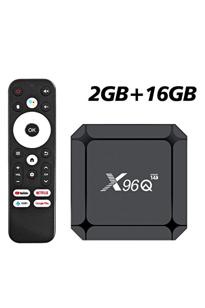 Choice EU Plug 2G16G Original X96Q RK3518 Android 14 TV BOX 4K USB3.0 4K WIFI6 Youtube Netflix Streaming Me