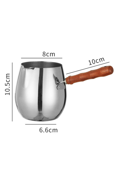 Choice وعاء قهوة تركي 600 مل، صانع قهوة من الفولاذ المقاوم للصدأ بمقبض طويل، ...