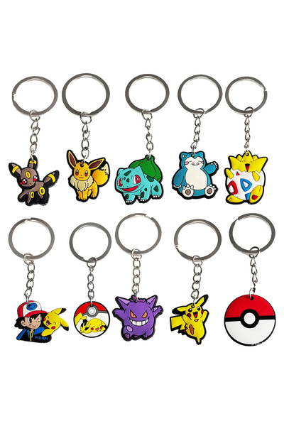 Miniso 30pcs keychain Pokemon Birthday Party Decortions Diy Keychain Pikachu ...