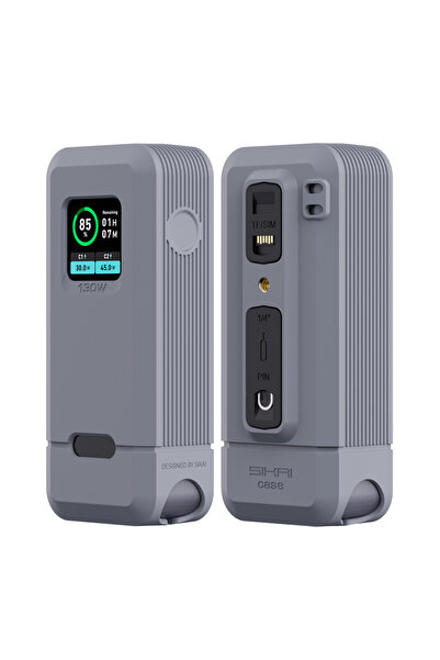 Choice Gray Silicone Case for Anker Prime 12,000 mAh 130W Power Bank TF/SIM card PIN storage Carrying Trave