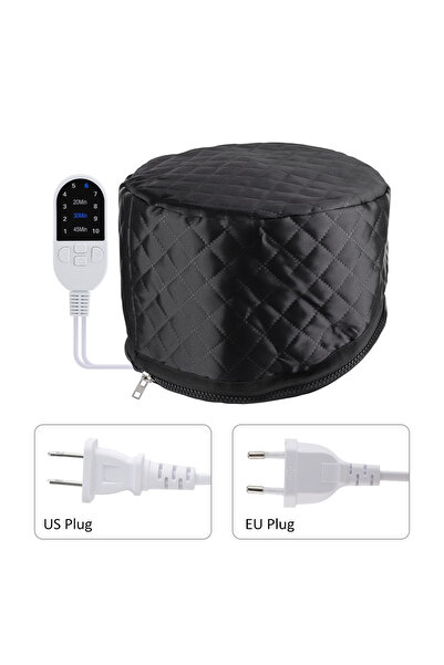 Choice قبعة بخار الشعر الكهربائية المحمولة لصالونات التجميل باللون الأسود من ...