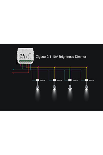 Choice Zigbee 0-10V Dimmer Tuya Smart Zigbee3.0 0/1-10V LED Dimmer Switch Module Wifi Controller Push Dimme
