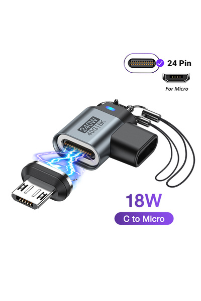 Choice محول USB C إلى C مغناطيسي من طراز C Micro AUFU USB4.0 بسرعة 40 جيجابت ...