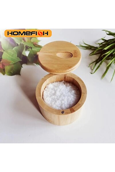 Choice Salt Seasoning Jars Pepper Jar Bamboo Condiment Box Bowl Storage Pot Set Wood Sugar Container Hol...