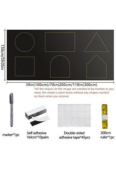 Choice 150 × 300 سم مع جميع مجموعات الأدوات، ستارة تعتيم 100%، فيلم تعتيم الن...