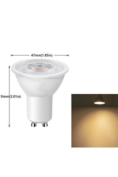 Choice 4 قطع 3 وات 220 فولت (175-265 فولت) أبيض دافئ 1-10 قطع GU10 LED مصباح ...