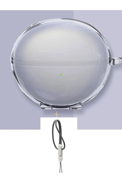 Choice جراب حماية شفاف من مادة TPU لسماعات هواوي فري كليب، مزود بحبل ناعم.