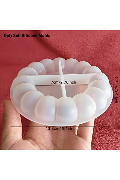 Choice 01 Round Bubble Coaster Silicone Molds for DIY Epoxy Jewelry Storage Tray, Plaster Tray, Cement Cup