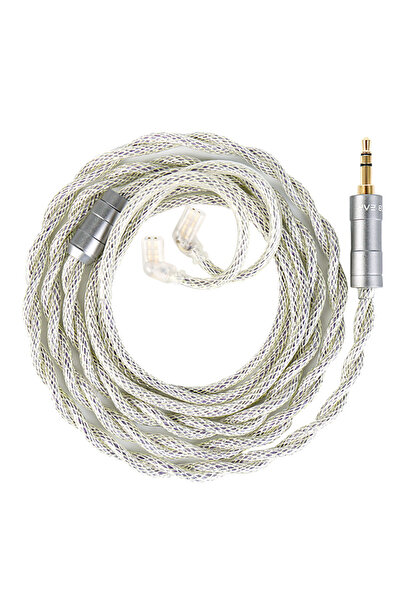 Choice 1.2m QDC3.5 KBEAR HunYuan Quad-Material Fusion High-Resolution HiFi Upgrade Cable Pure Silver + OCC