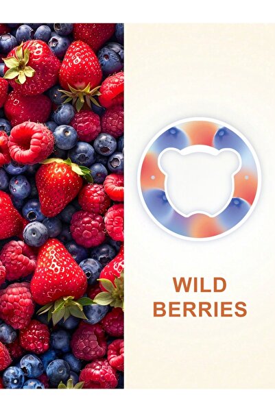 Choice حلقات نكهة فواكه متعددة النكهات من التوت البري، قطعة واحدة لأكواب الما...