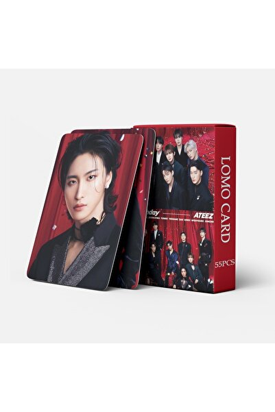 Choice بطاقات عيد ميلاد 55 قطعة من ألبوم ATEEZ في خيالك الساعة الذهبية: الجزء...