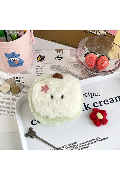 Choice Light green Cartoon Plush Coin Purse Miscellaneous Storage Small Card Bag