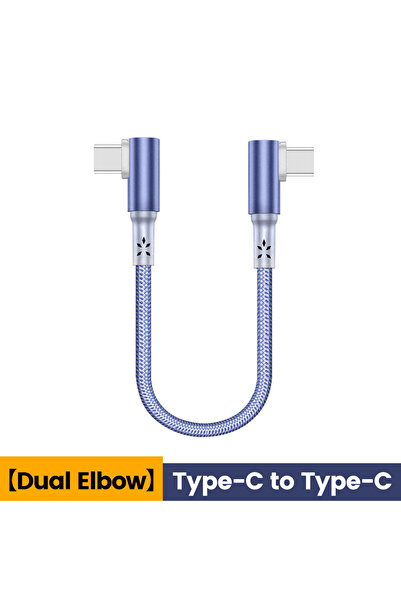 Choice كابل USB C مضفر 60 وات للشحن السريع وبيانات لأجهزة iPhone بطول 0.1 متر...