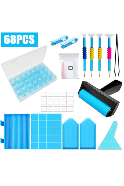 Choice B Diamond painting tool set, quick point drill pen, pressure drill roller set, point drill disc too.