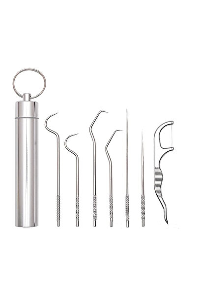 Choice مجموعة مكونة من 7 قطع من أعواد الأسنان، خيط تنظيف الأسنان، أعواد أسنان...