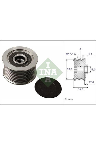 FAG Sistem Roata Libera Generator Mazda 3/5/6