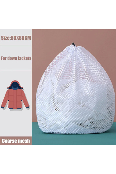 Choice5 مجموعة من 4 قطع من سلة الغسيل الشبكية الكبيرة مقاس 60×80 سم، منظم للم...