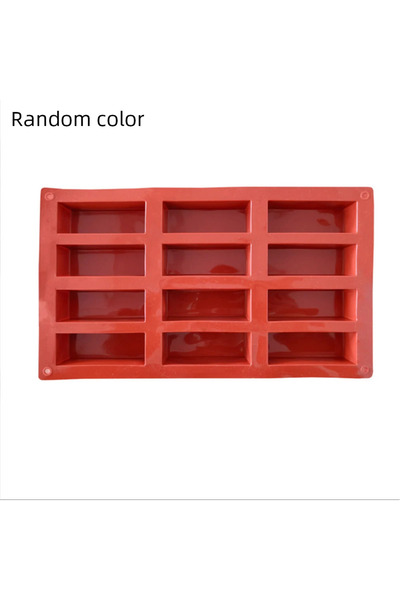 Choice قالب دائري من قطعة واحدة بألوان عشوائية من 12 قالبًا شبكيًا لشوكولاتة الخبز وأشرطة الطاقة وأشرطة البروتين والكمأة B