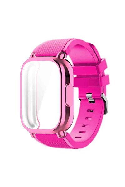 Choice جراب باربي-بي لساعة ريدمي واتش 5 أكتيف/لايت من مادة TPU مع حزام سيليكو...