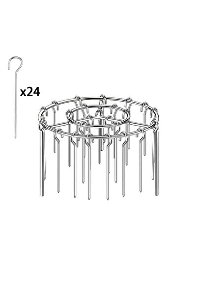 Choice4 شواية - 24 عصا مقلاة هوائية خاصة بشواية دائرية معلقة أسياخ رف مطبخ من...