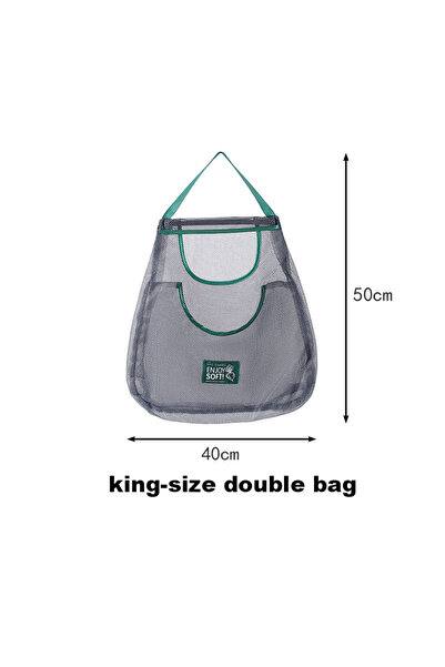 Choice king-size double bag Reusable Storage Bags Kitchen Hanging Mesh Bag Ho...